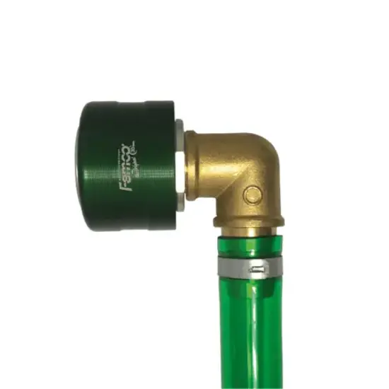 Aftap snelkoppeling (F) met slang